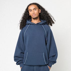 SNIPES Small Logo Essential Oversized Hoodie blu