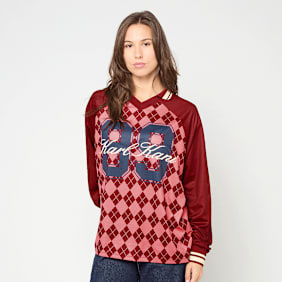 Karl Kani KK Script Mesh Print Jersey Longsleeve multicolore