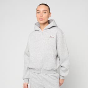 Karl Kani Script Print Zip Hoodie grijs