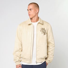 Karl Kani Kani Legacy Faux Suede Bowling Jacket bež