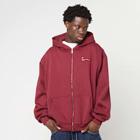 Karl Kani Small Signature Essential Oversized Zip Hoodie rojo