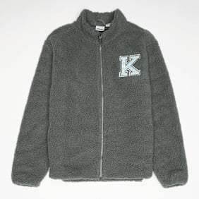 Undefined Brand Retro Patch Teddy Trackjacket Junior grau