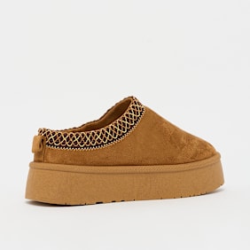 Decibel Liorah Plateau Leather Slide tan beige