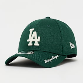 New Era 9Forty Visor Script MLB Los Angeles Dodgers grün