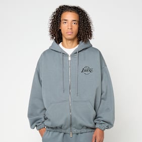 New Era NBA Linear Oversized Zt Hoodie Los Angeles Lakers szary