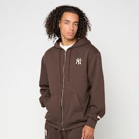 New Era MLB Midi Le Fullzip Hoodie New York Yankees marrone