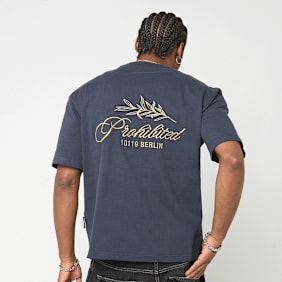 Prohibited Leaf Tee bleu