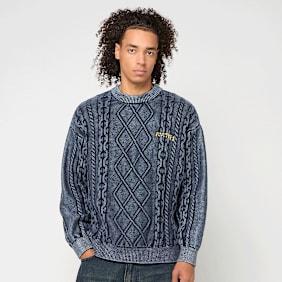 Another Cotton Lab Another Kable Knit Sweater niebieski