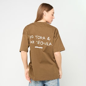 Another Cotton Lab Yoga & Tequila T-Shirt zelena