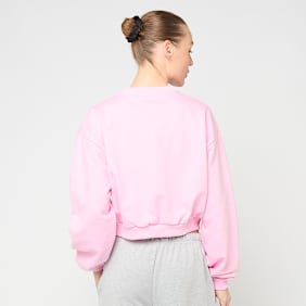 Felicious Cropped Terry Crewneck rosa