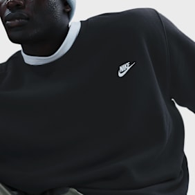 Nike Club Fleece Crew schwarz