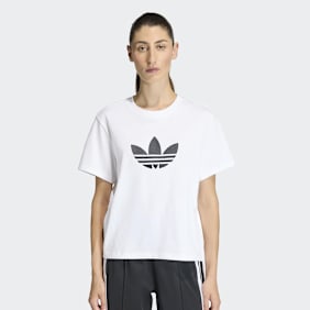 adidas Originals Trefoil Boxy Tee branco