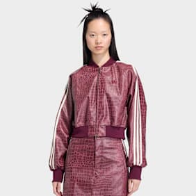 adidas Originals Superstar Pleather Jacket crvena