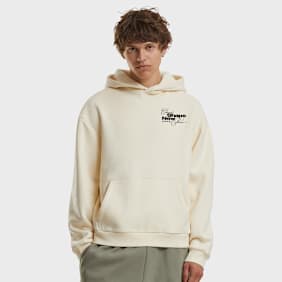 Mister Tee Classic Shape New Power Fluffy Hoody bege