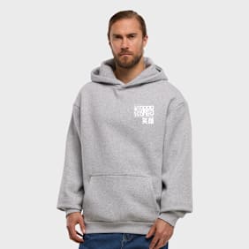 Mister Tee Manga Girl Fluffy Hoody grau