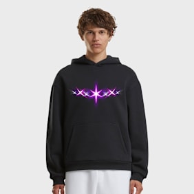 Mister Tee Startlights Fluffy Hoody noir