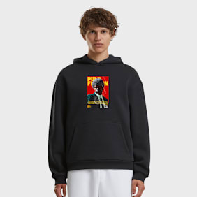 Mister Tee Pulp Fiction Jules Magazine Cover Fluffy Hoody schwarz