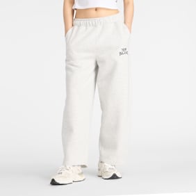 New Balance Linear Heritage Fleece Barrel Pant cinzento