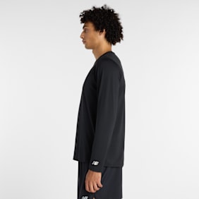 New Balance Reflective Poly Long Sleeve T-Shirt noir