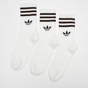 adidas Originals 3 PACK - Crew Sock 3 Streifen biały