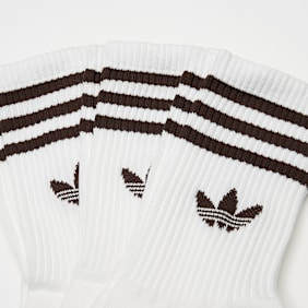 adidas Originals 3 PACK - Crew Sock 3 Streifen blanc