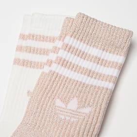 adidas Originals 2 PACK - 3-Stripes Glitter Crew Socks multicolore