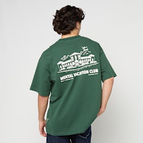 Another Cotton Lab Mental Vacation Oversized T-Shirt verde