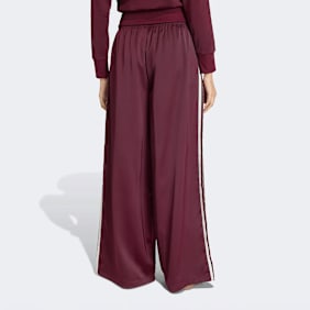 adidas Originals Satin Trackpant Wideleg rood