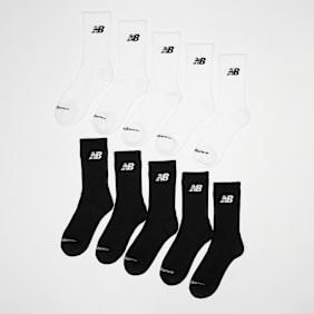 New Balance 10 PACK - Everyday Crew Socks crna
