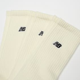New Balance 3 PACK - Black Patch Logo Seasonal Crew beige