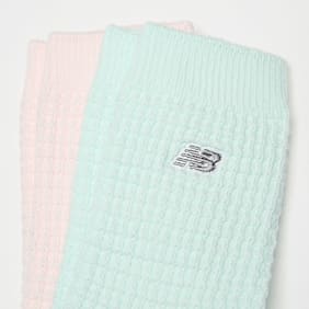 New Balance 2 PACK - Waffle Knit Mid Crew Socks multicolore