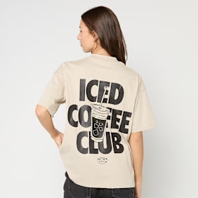 Another Cotton Lab Iced Coffee Club Oversized T-shirt beż