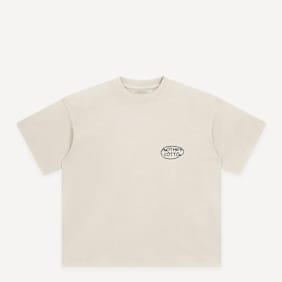 Another Cotton Lab Iced Coffee Club Oversized T-shirt bež