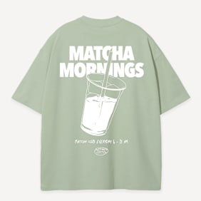 Another Cotton Lab Matcha Oversized T-shirt verde