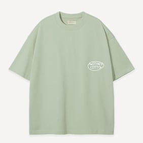 Another Cotton Lab Matcha Oversized T-shirt zelena