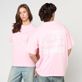 Another Cotton Lab Summer Oversized T-Shirt różowy