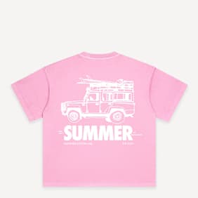 Another Cotton Lab Summer Oversized T-Shirt rosa