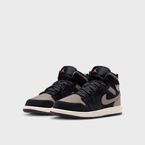 Jordan Air Jordan 1 Mid (PS) zwart