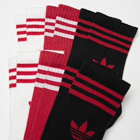 adidas Originals 6 PACK - 3-Stripes Crew Socks višebojno