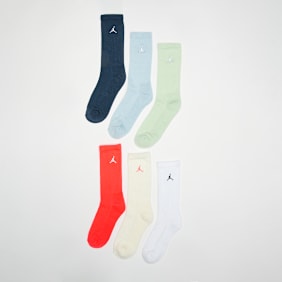 Jordan 6 PACK - Everyday Essentials Cushioned Crew Socks višebojno