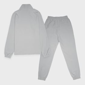 New Balance Quarter Zip Funnel & Jogger Set grigio