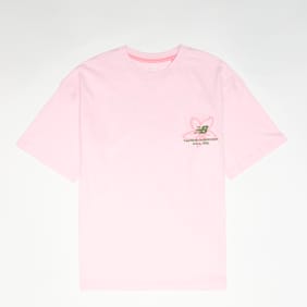 New Balance Boston Floral Graphic Tee Light Raspberry roza