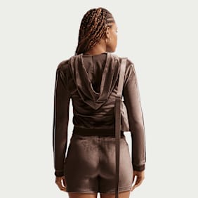 Nike   Sportswear Trend Velour Full-Zip Hoodie braun