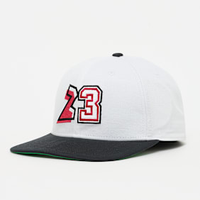 Jordan Pro Structured Flat Bill Hat bianco