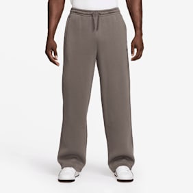 Jordan Brooklyn Oversized Open-Hem Pant marrón