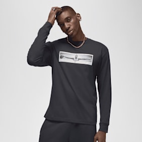 Jordan Brand Photo Long Sleeve Crew nero