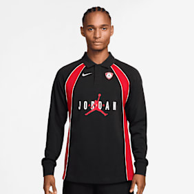 Jordan Flight Longsleeve Polo Jersey preto