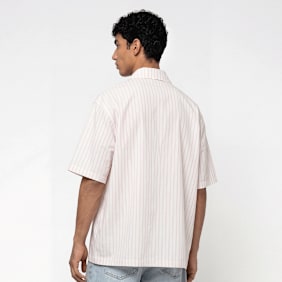 Dickies Venedocia Stripe Shortsleeve Shirt blanc
