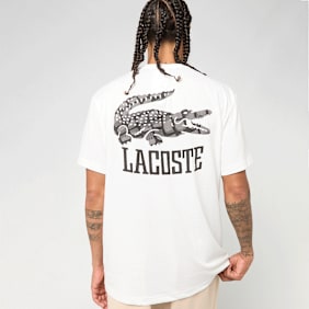 Lacoste T-Shirt Backprint blanc