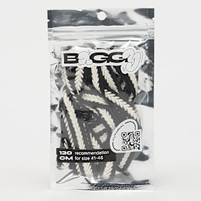 BAGGY Braid Cord Laces 120cm nero
